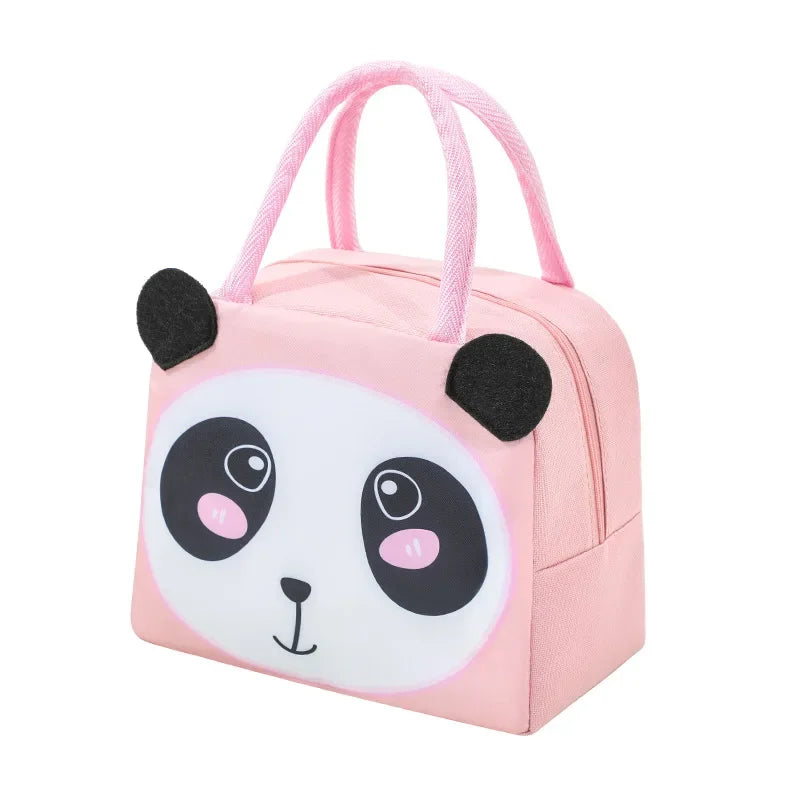 Cartoon Children’s Lunch Bag – Thermal Insulated, Waterproof Oxford Cloth Tote with Aluminum Film, Portable and High-Quality