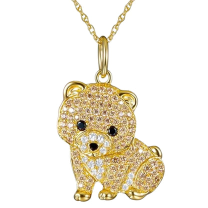 Schnauzer Dog Pendant Necklace – Cute & Elegant Puppy Jewelry for Women, Perfect Gift for Dog Lovers