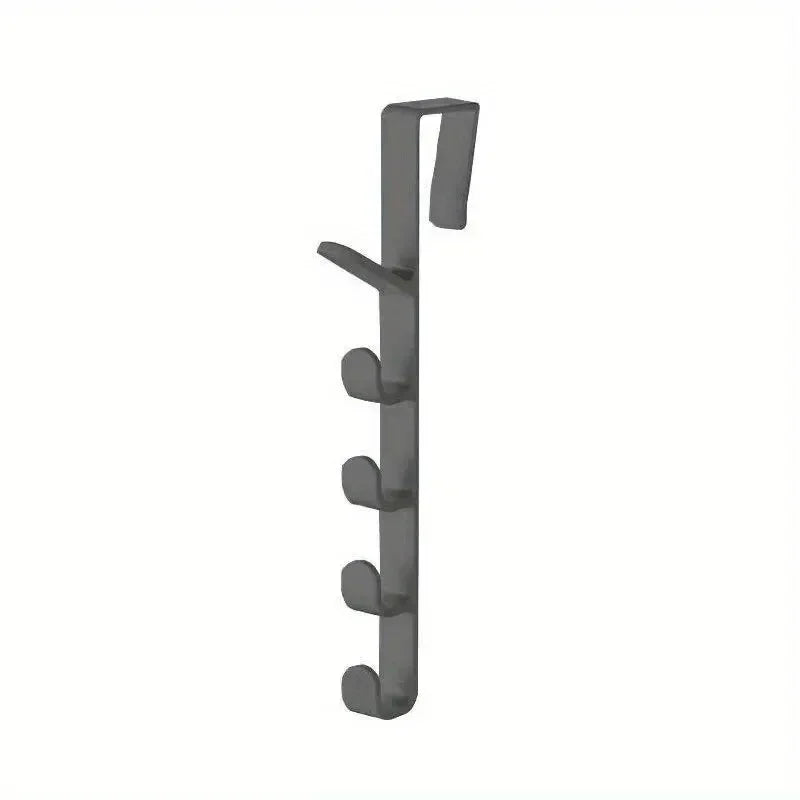 Over-the-Door Bedroom Hanger — Plastic Clothes & Bag Rack for Home Storage Organization