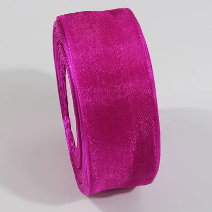 10 Yards Sheer Chiffon Organza Ribbon - Satin Gift Wrapping Ribbon for Wedding Bouquets, Party Decor & DIY Crafts