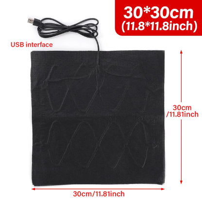 5V USB Carbon Fiber Heating Pad – Fast Electric Infrared Hand & Body Warmer for Winter