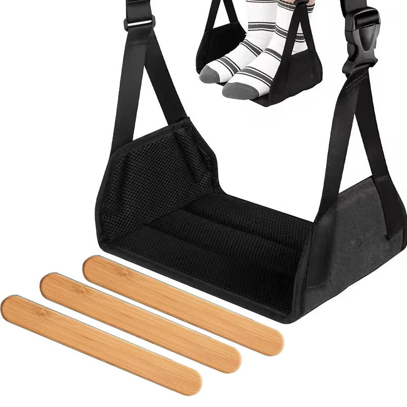Newest Adjustable Foot Hammock – Portable Foot Rest for Airplane, Desk, Travel & Office