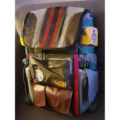 Disney Star Wars Boba Fett Mandalorian Backpack | Large Capacity Laptop & Travel Bag for Boys, Anime School Bag