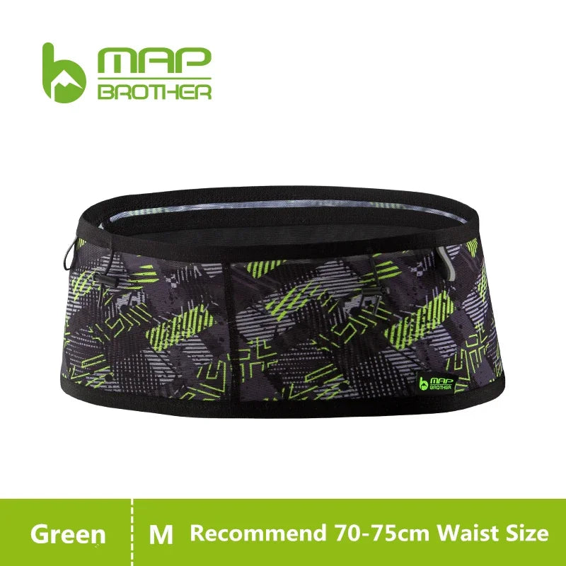 MAP BROTHER W1001 Woven Elastic Sports Waist Bag – Running, Triathlon, Marathon & Cycling Number Belt Pack