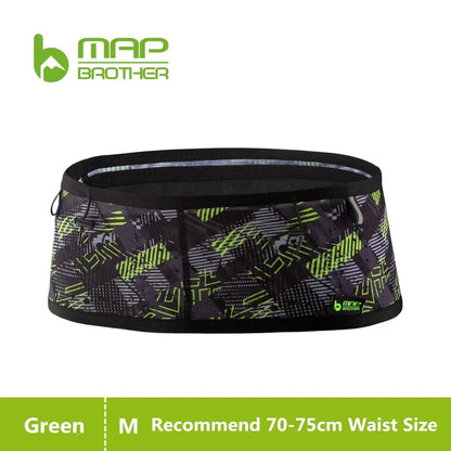 MAP BROTHER W1001 Woven Elastic Sports Waist Bag – Running, Triathlon, Marathon & Cycling Number Belt Pack