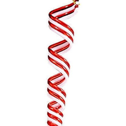 4PCS Christmas Candy Stick Decorations – Hanging Plastic Lollipops for Tree Ornaments & Holiday Decor