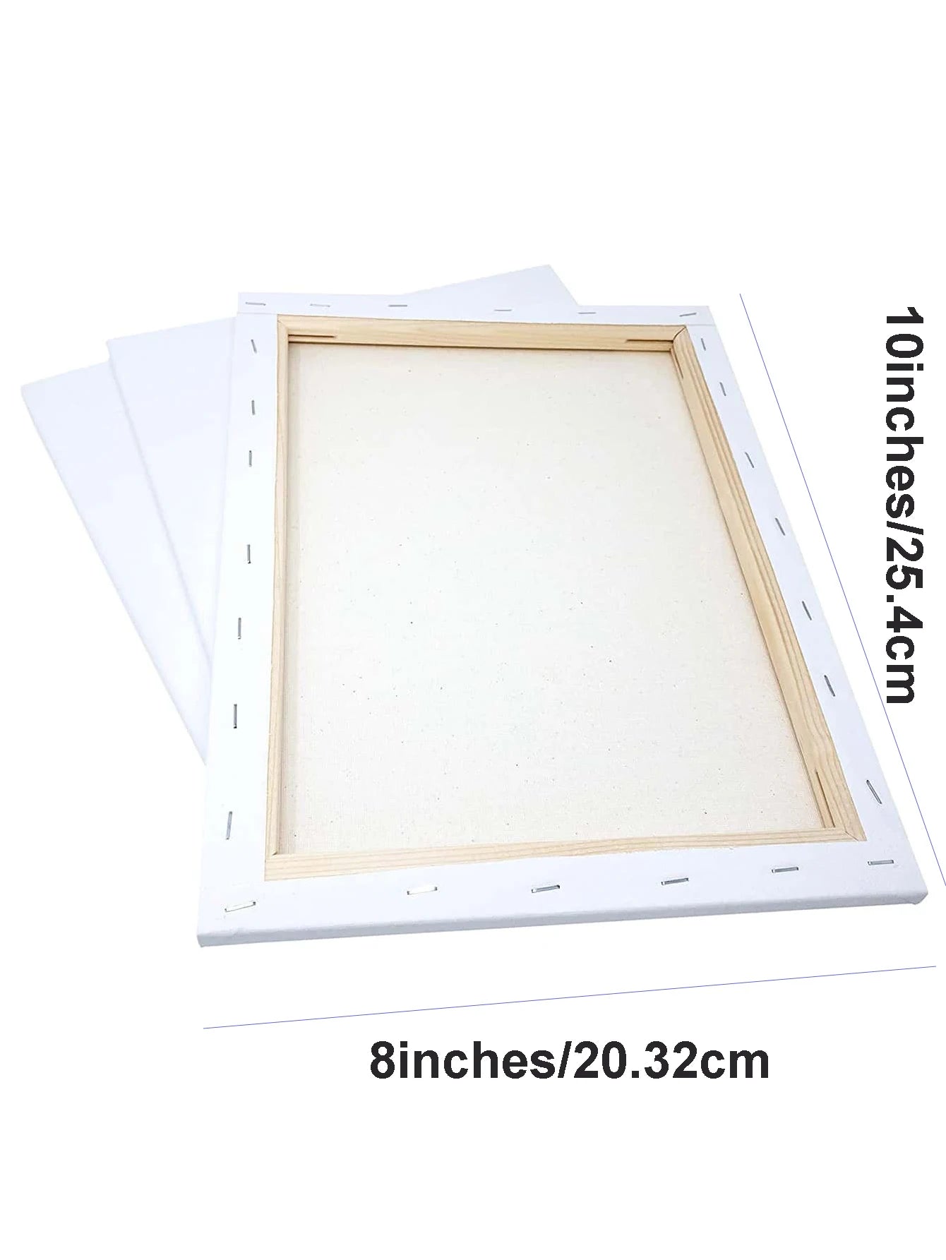 8x10" Cotton Artist Canvas Board – Primed White Painting Canvas for Acrylic Pouring & Oil Paint