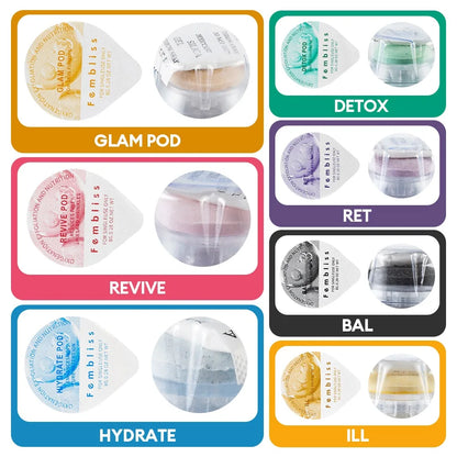 CO2 Bubble Facial Pod Kit – Capsule Gel Serum Pods for Aqua Facial Bubble Pens, Skin Cleansing, and Spa Beauty Care