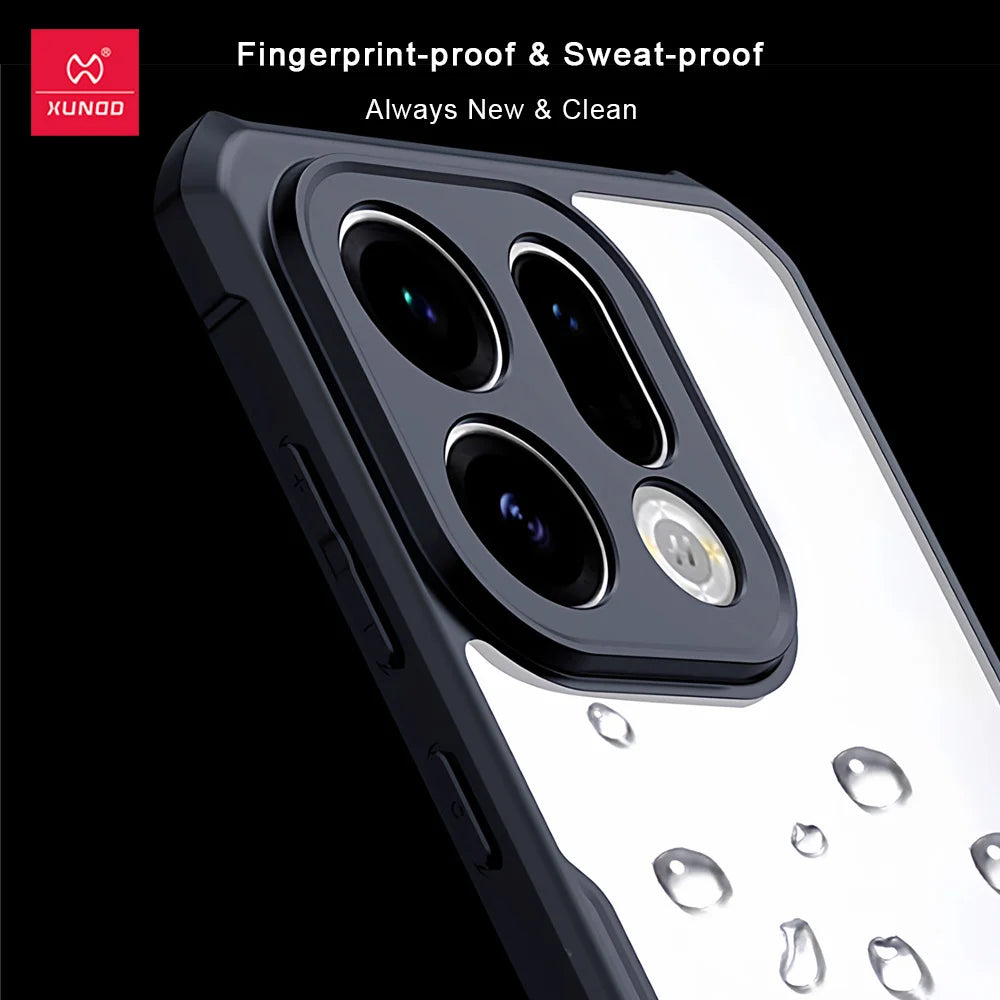 Xundd OPPO Find X9 Ultra Case - Airbag Shockproof Full Protection Matte Transparent Anti-Scratch Cover