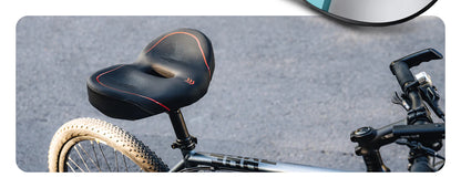 YOUNGDO Noseless Oversize Bike Seat Cushion | Wide Bicycle Saddle for Peloton, Stationary, Ebike & City Bikes