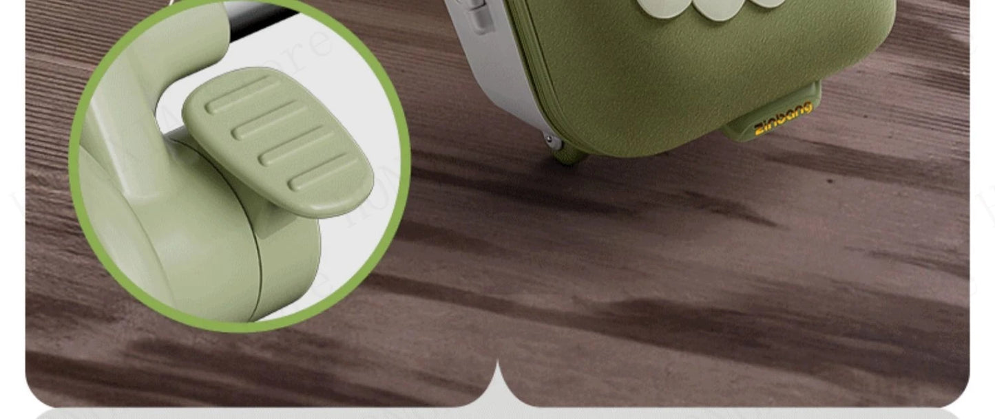 Children's Ride-On Luggage with Brake Wheels – Foldable Trolley Suitcase for Baby, Cabin Carry-On Travel Case