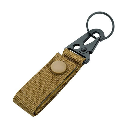 Tactical Molle Keychain with Metal Hook – Nylon Backpack Key Holder