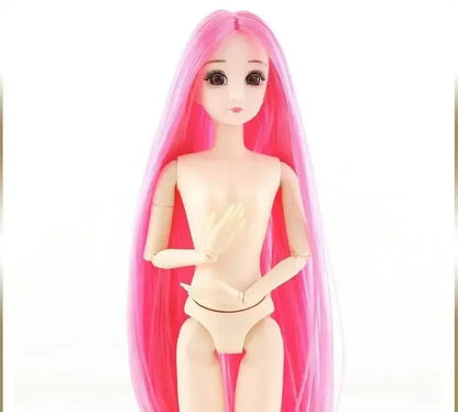 30cm BJD Doll 12-Joint 1/6 Girl Toy — Dress, 3D Eyes, Clothes & Shoes, Kids Gift for Girls
