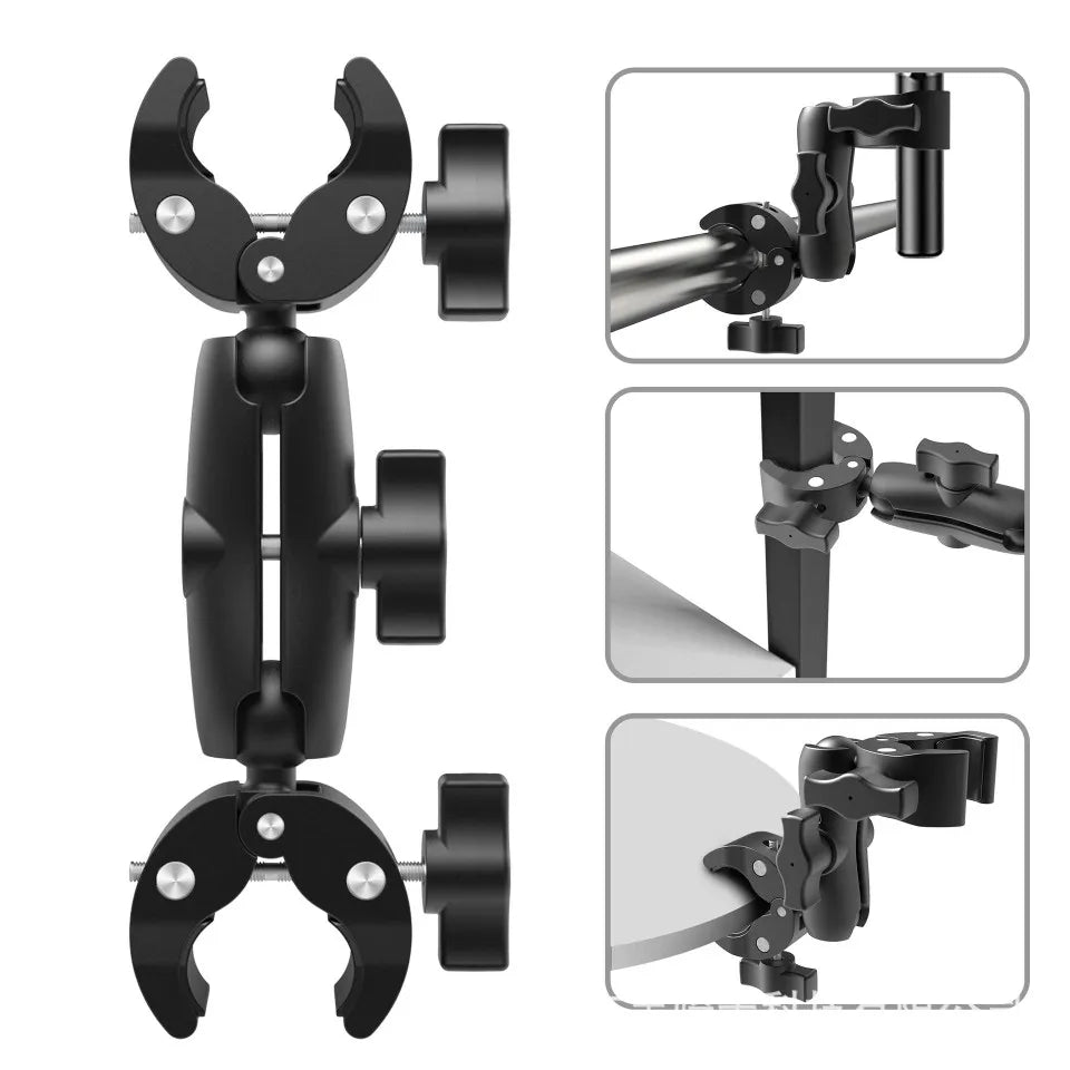 Motorcycle Panoramic Selfie Stick for Insta360 One X2/X3, Monopod Handlebar Mount Bracket, Compatible with GoPro Max Hero 11 Accessories