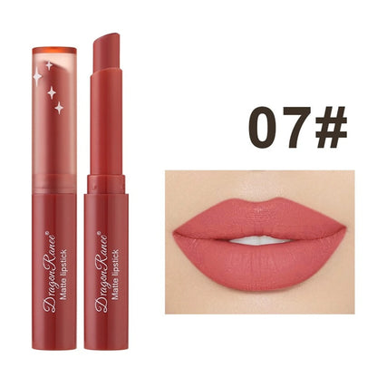 Nude Matte Waterproof Lipstick – Long-Lasting Velvet Red Lipsticks for Women, Non-Fading Lip Makeup