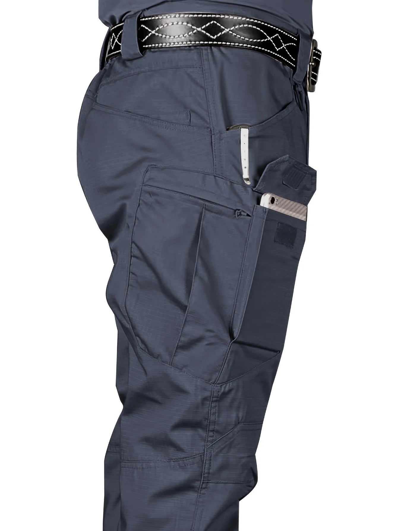 Men's Outdoor Tactical Pants — Multi-Pocket, Water-Repellent, Wear-Resistant Hiking & Sweatpants