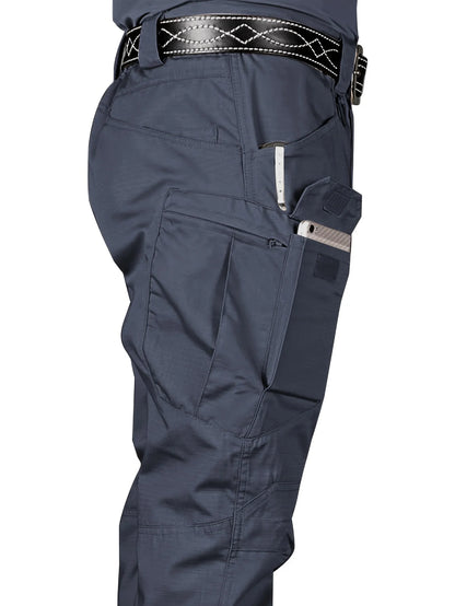 Men's Outdoor Tactical Pants — Multi-Pocket, Water-Repellent, Wear-Resistant Hiking & Sweatpants