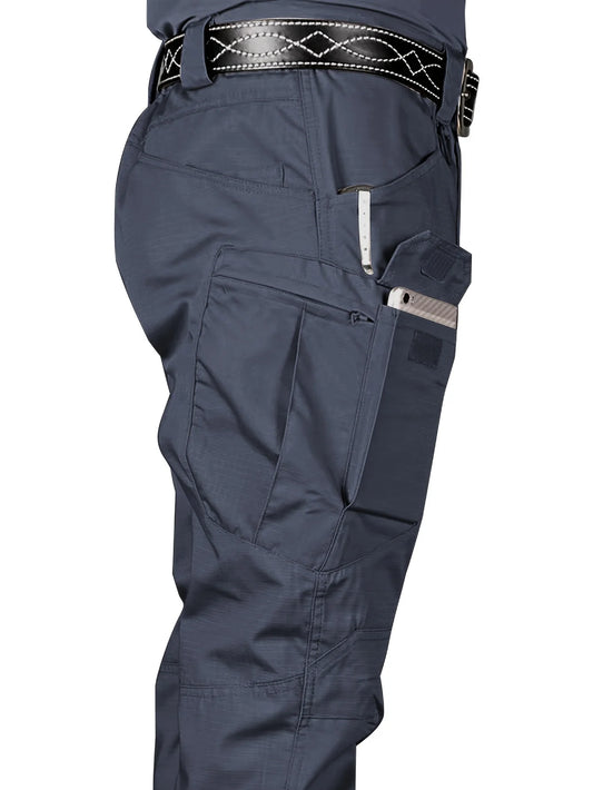 Men's Outdoor Tactical Pants — Multi-Pocket, Water-Repellent, Wear-Resistant Hiking & Sweatpants