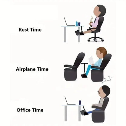 Adjustable Aircraft Leg Hammock | Office Hanging Footrest | Simple Leg Support for Travel & Car | Ergonomic Foot Pad Accessory