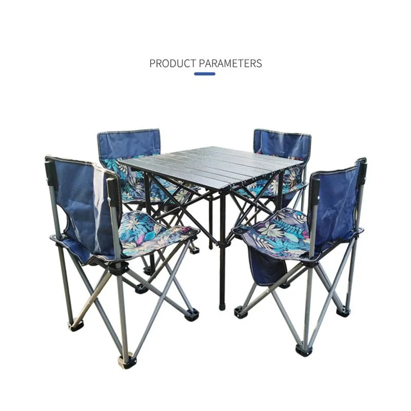 Outdoor Folding Chairs – Metal Camping & Fishing Chairs, Portable Hiking, Picnic, Beach, and Moon Sketching Stools for Tourists