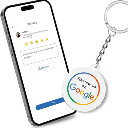 Instagram NFC Epoxy Key Tag – 13.56MHz RFID Proximity Keychain to Increase Followers