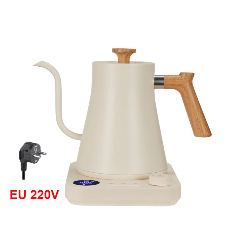 1200W Intelligent Electric Kettle - Gooseneck Hand Brewed Coffee Pot for Milk Powder & Precision Brewing