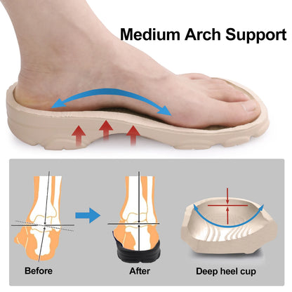 Comwarm Men’s Clogs Slippers – Breathable Non-Slip Garden & Beach Sandals for Indoor Outdoor Casual Wear
