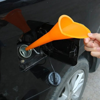 Car Long Stem Funnel - Anti-Splash Gasoline & Oil Fuel Filling Tool for Motorcycle Refueling, Auto Accessories