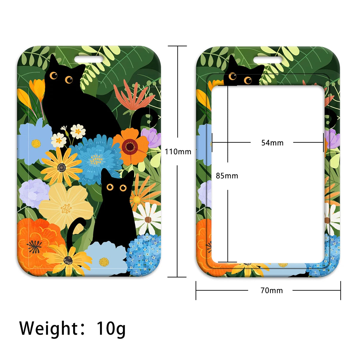 Cartoon Cat Lanyard Keychain – Multifunctional ID Card Badge Holder, Camera USB, Phone Neck Strap Accessories