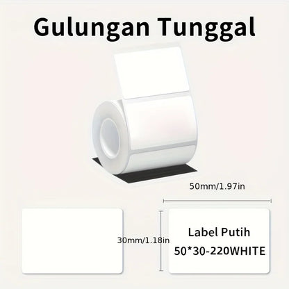 P50 Mini Portable Wireless Thermal Label Printer – Supports 12-50mm Colorful Thermal Paper