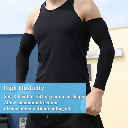 3 Pairs Unisex Sun Protection Arm Sleeves — Breathable Cooling Covers for Outdoor Activities, Cycling, Running & Mountaineering