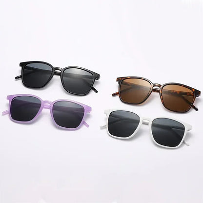 2025 Fashion Square Sunglasses — Retro Designer Cat Eye Shades for Women, Vintage Black UV Protection