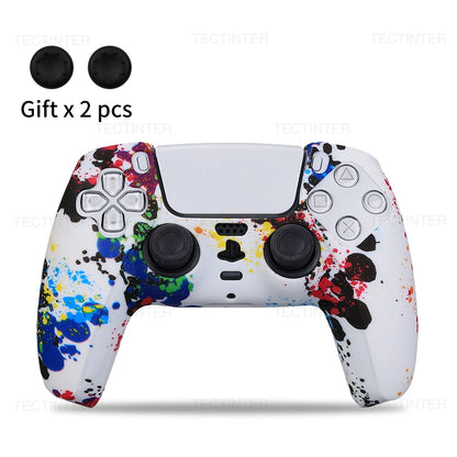 Protective Silicone Cover for PS5 Controller – Anti-Slip Skin Case with Thumb Grips for PS5 Slim Gamepad