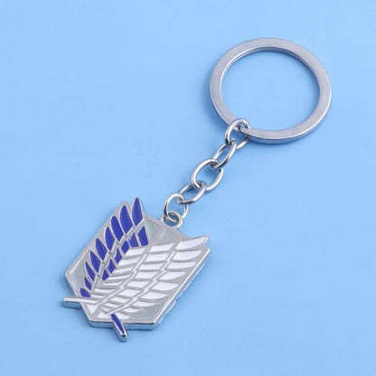 Anime Wings of Liberty Scouting Legion Keychain – Cosplay Alloy Pendant Keyring for Backpack, Men & Women Fan Gift