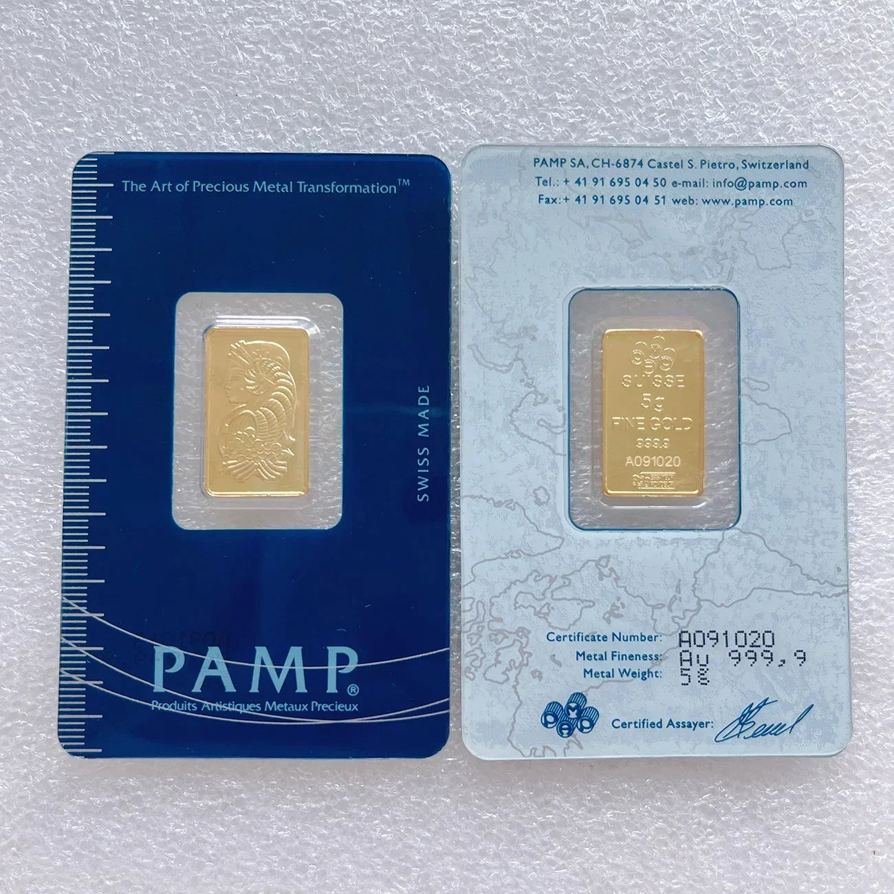 24K Gold Plated Copper Bar – 1g-100g Sealed Bullion Ingot, Non-Magnetic Golden Craft Gift
