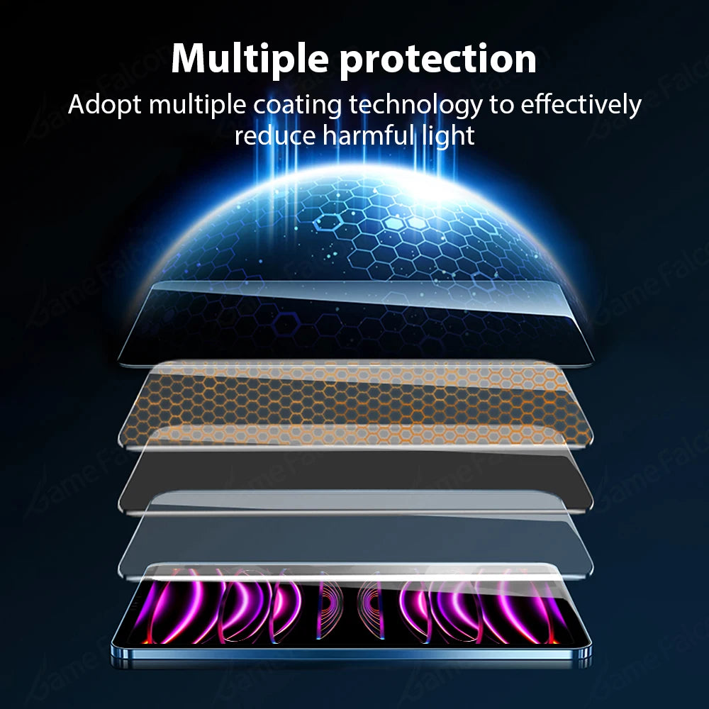 Tempered Glass Screen Protector for iPad — Compatible with iPad Pro, Air, Mini (6th–13th Gen, 11–12.9")