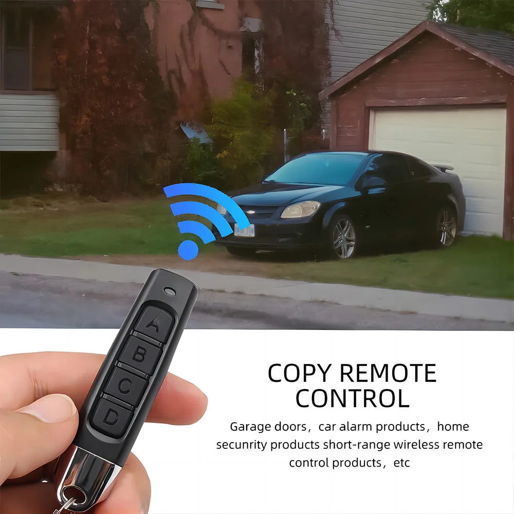 433MHz RF Remote Control Cloner - Garage Gate & Door Opener Key Duplicator