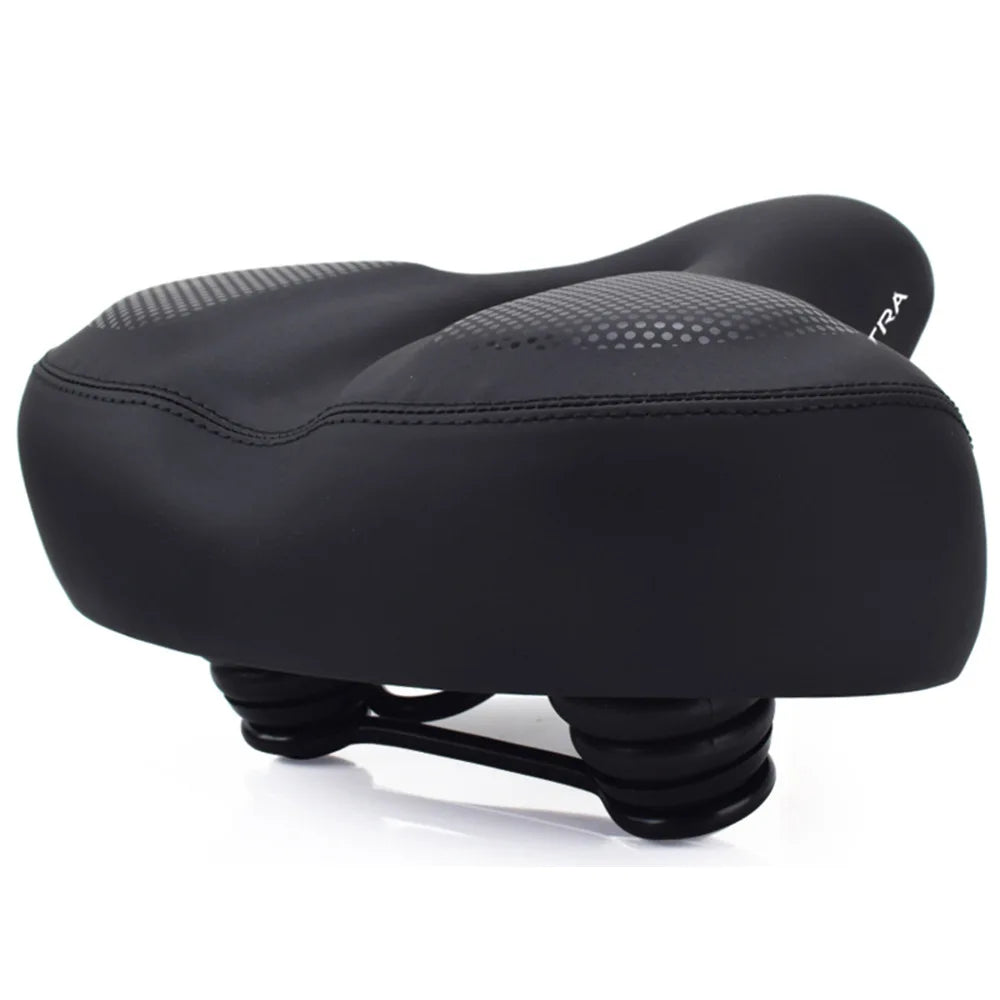Oversized Comfort Bike Saddle - Extra Soft Padded Bicycle Seat for Men & Women, Large Mountain Bike Cushion