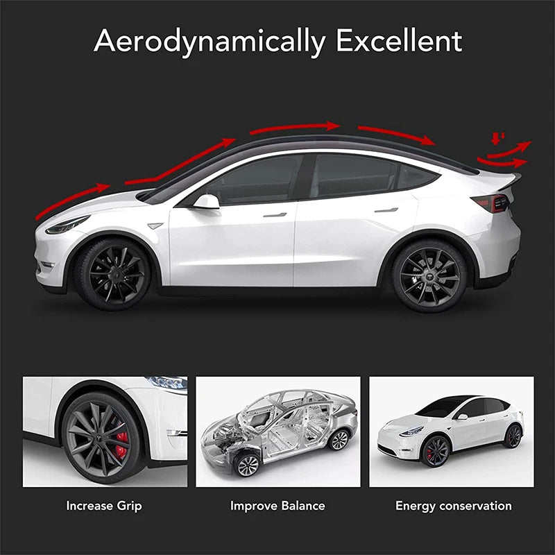 Tesla Spoiler Wing for Model Y & Model 3 Highland 2024 – ABS Rear Spoiler Accessory for Tesla 3/Y 2017–2024