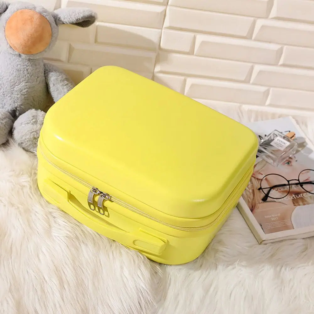 14 Inch Mini Women’s Carry-On Suitcase – Short Trip Travel Luggage & Makeup Bag