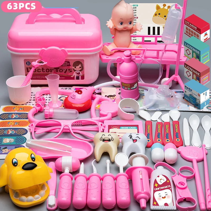 Children's Doctor Play Set - Simulation Nurse Toy Accessories for Boys & Girls, Home Play Gift
