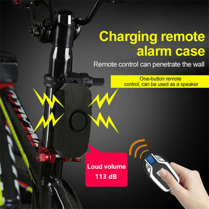 Waterproof Bike and Motorcycle Alarm - USB Chargeable, Electric Bicycle Security with Anti-Loss Wireless Remote Control and Vibration Detector