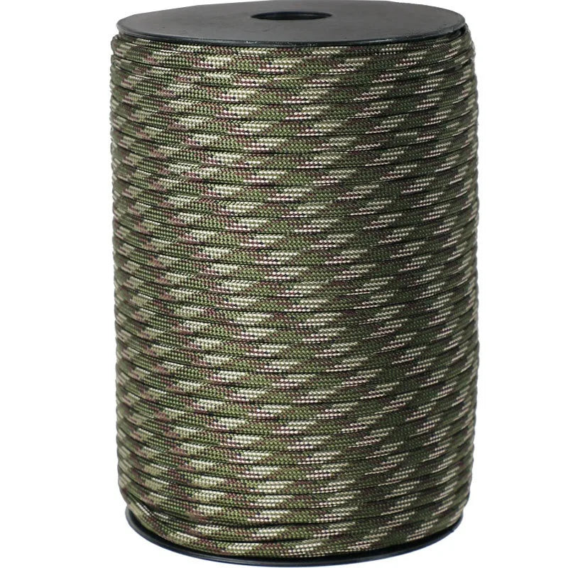 100M 550 Military Standard Paracord Rope – 9 Core 4mm Outdoor Survival, Parachute Cord for Tent, Umbrella, Lanyard Strap