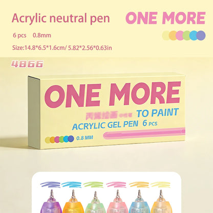 Multi-Color Acrylic Pen - 0.8mm Neutral Tip Pen for Nail Art, Notes & Key Marking