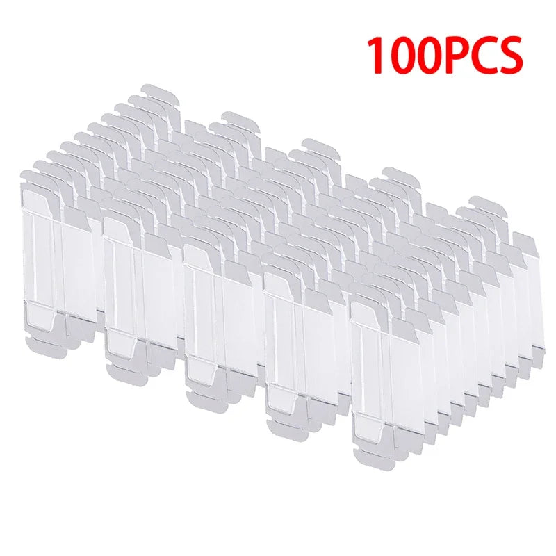 10/20/30/50/100pcs PVC Display Boxes — 1/64 Scale Car Model Toy Transparent Dustproof Exhibition Box for Collection & Gift Packaging