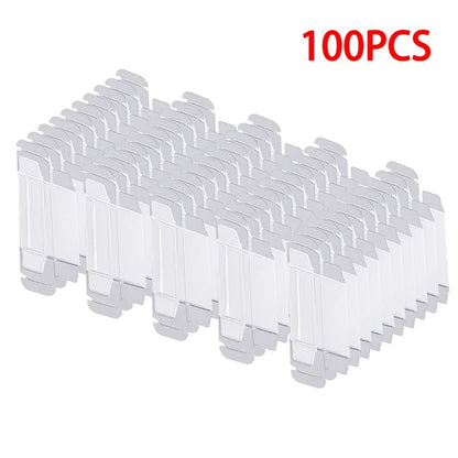 10/20/30/50/100pcs PVC Display Boxes — 1/64 Scale Car Model Toy Transparent Dustproof Exhibition Box for Collection & Gift Packaging