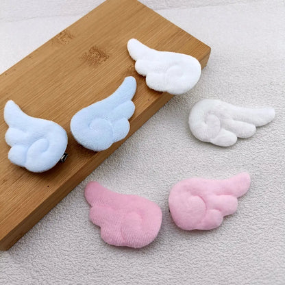 Angel Wing Plush Hair Clips - Cute 5cm Hairpin Barrettes for Girls Sweet Style Headwear & Accessories
