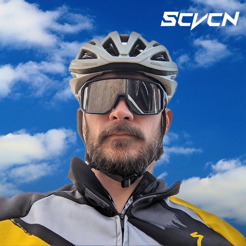 Photochromic UV400 Cycling Sunglasses – Men's & Women's Sports Eyewear for Running, Road, and Mountain Biking