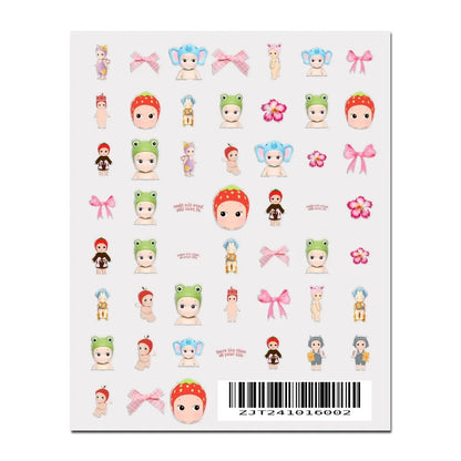 S-Sonnies Angels 3D Nail Art Sticker – 1PCS Adhesive Cartoon Decal for Manicure Design
