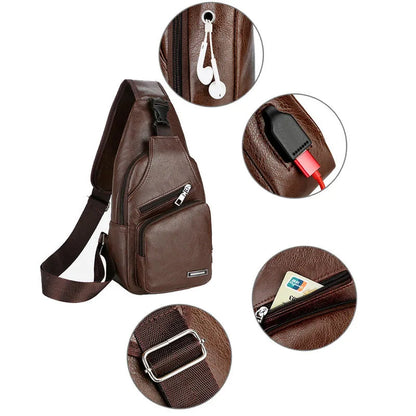 Waterproof Summer Crossbody Chest Bag for Couples – Unisex Small & Breathable Backpack